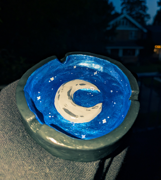 Crescent Moon Ashtray